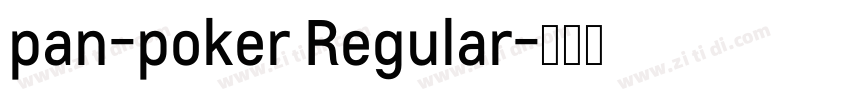 pan-poker Regular字体转换